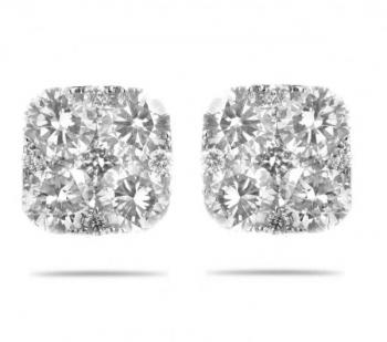0.40 ct Cushion Shaped Diamond Earring