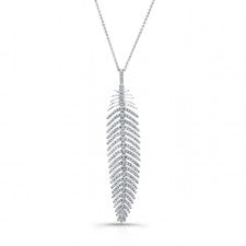 WHITE GOLD INSPIRED FASHION DIAMOND PENDANT