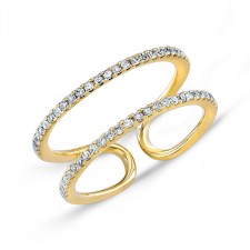 YELLOW GOLD INSPIRED FASHION DIAMOND RING