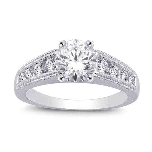 14K White Gold 2 1/2 Ct.tw Diamond Engagement Ring