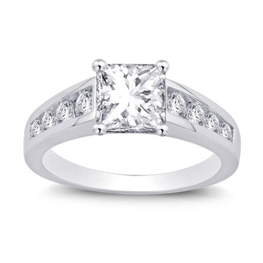 14K White Gold 2 Ct.tw Diamond Engagement Ring