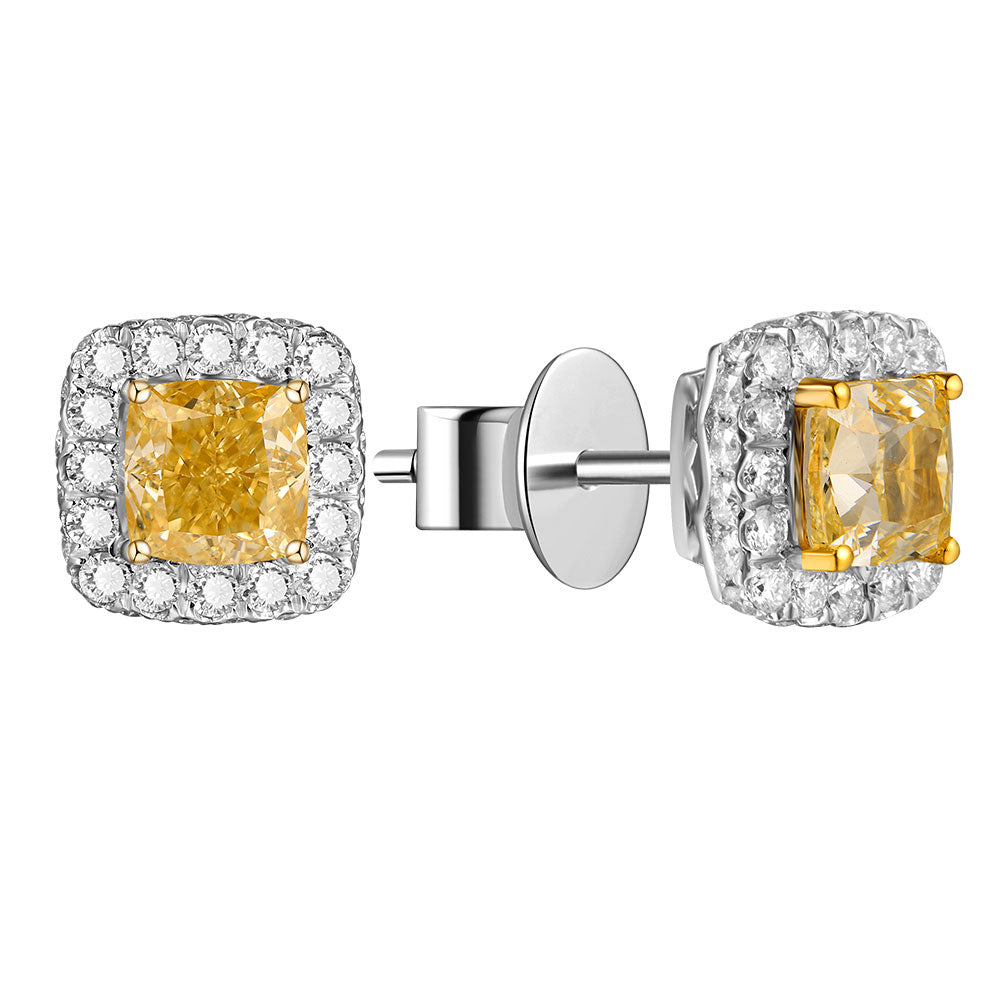 Yellow Diamond Earring