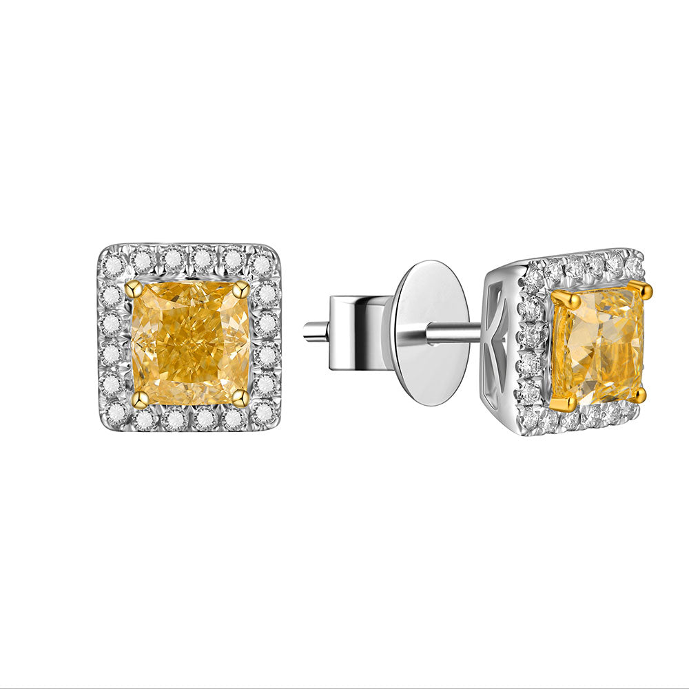 Yellow Diamond Earring