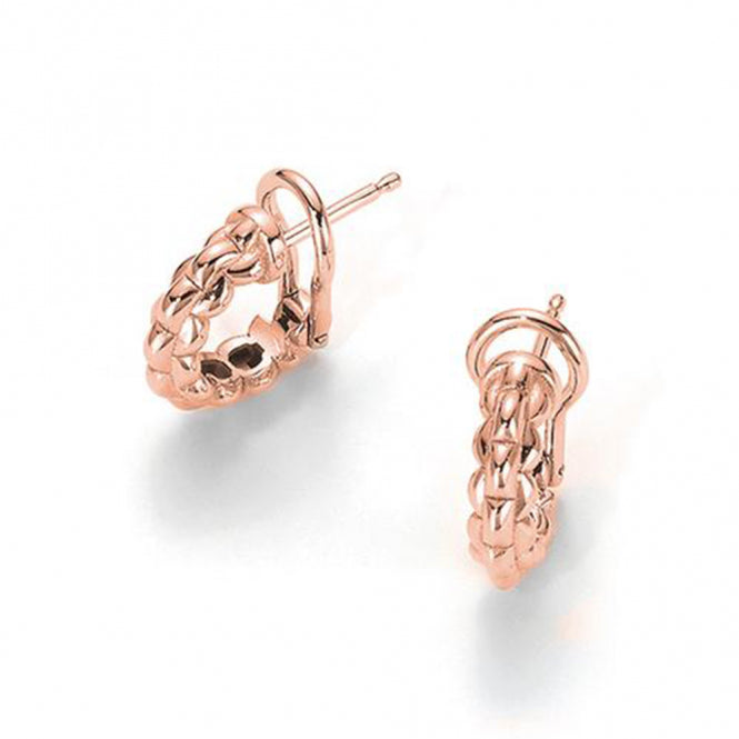 Fope EKA Tiny 18ct Rose Gold Hoop Earrings