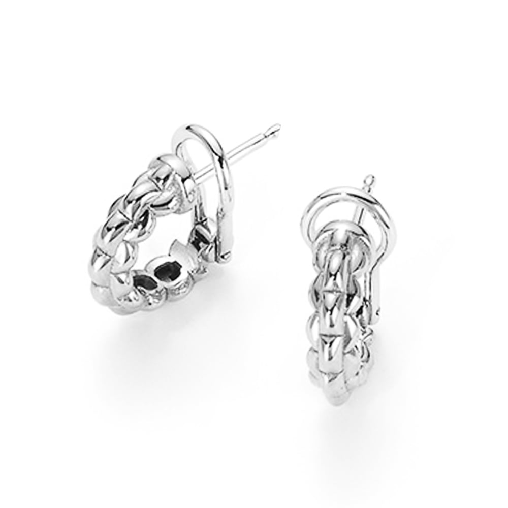 Fope EKA Tiny 18ct White Gold Hoop Earrings
