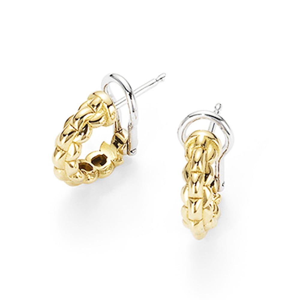 Fope EKA Tiny 18ct Yellow Gold Hoop Earrings