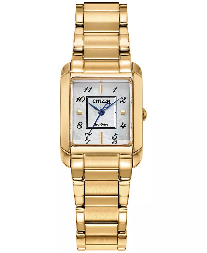 Citizen Eco-Drive Women's Bianca Gold-Tone Stainless Steel Bracelet Watch 28mm