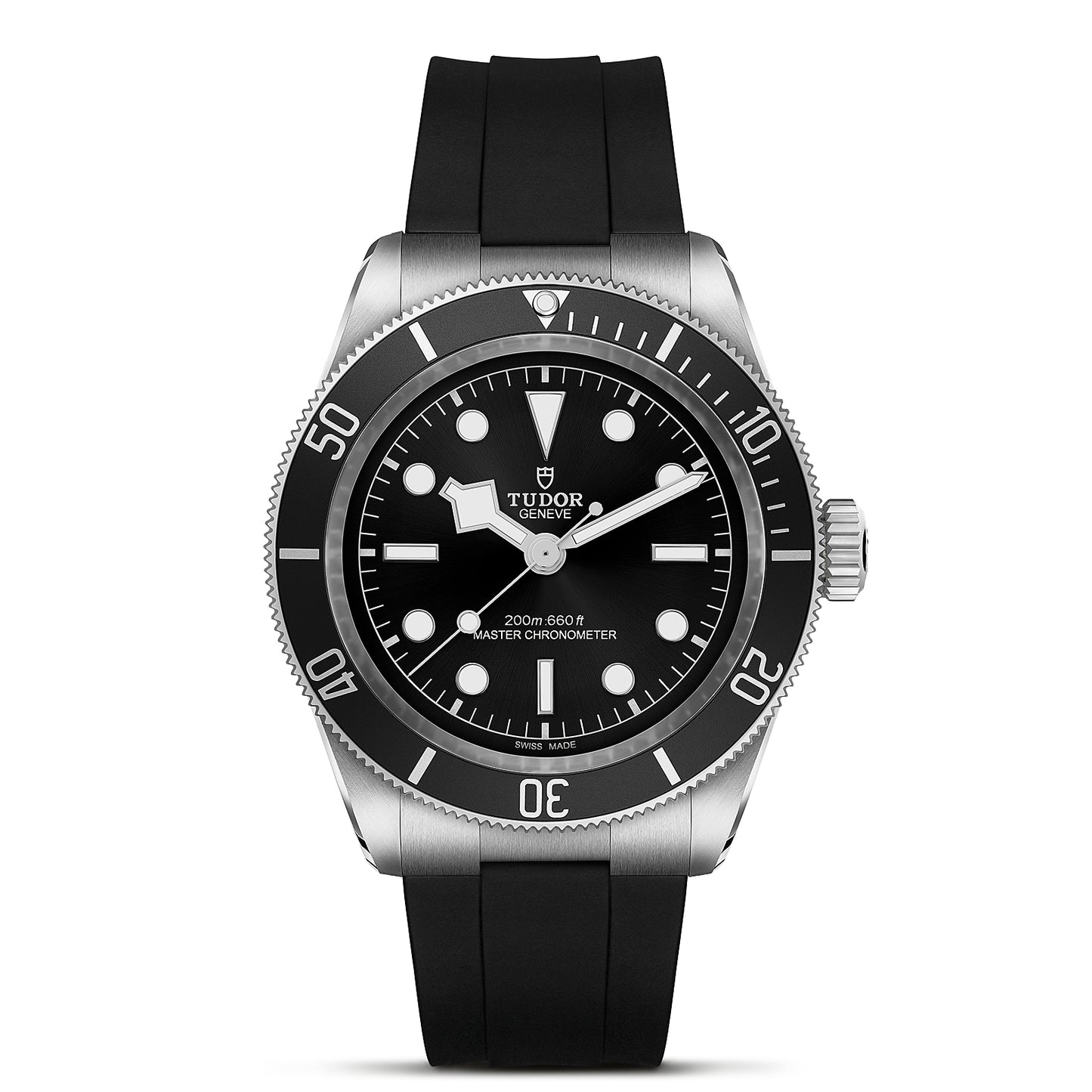 Tudor Black Bay 41mm Steel Case Black Rubber Strap