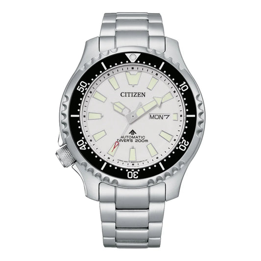 Citizen Promaster Diver FUGO Automatic Stainless Steal White Dial