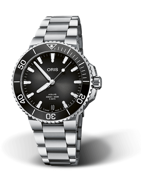 AQUIS DATE CALIBRE 400
 41.50 MM
 STAINLESS STEEL