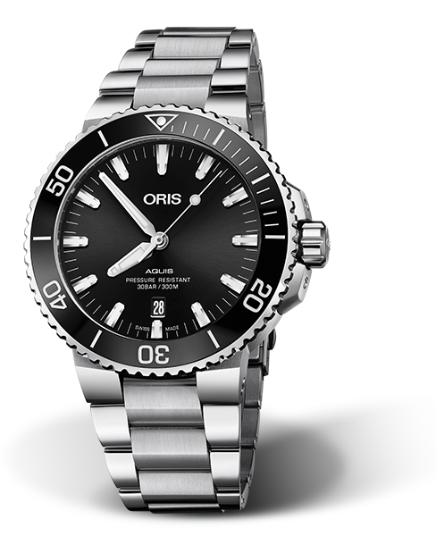 AQUIS DATE
 43.50 MM
 STAINLESS STEEL