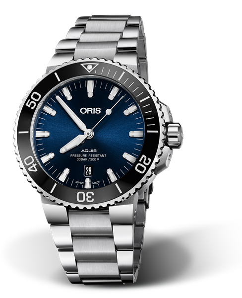 AQUIS DATE
 43.50 MM
 STAINLESS STEEL