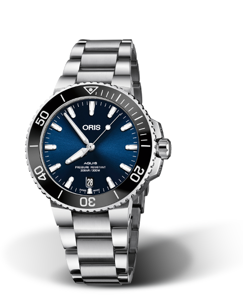 AQUIS DATE
 39.50 MM
 STAINLESS STEEL