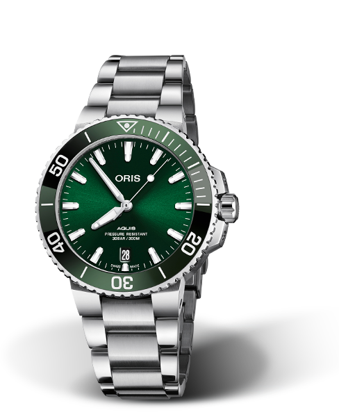 AQUIS DATE
 39.50 MM
 STAINLESS STEEL