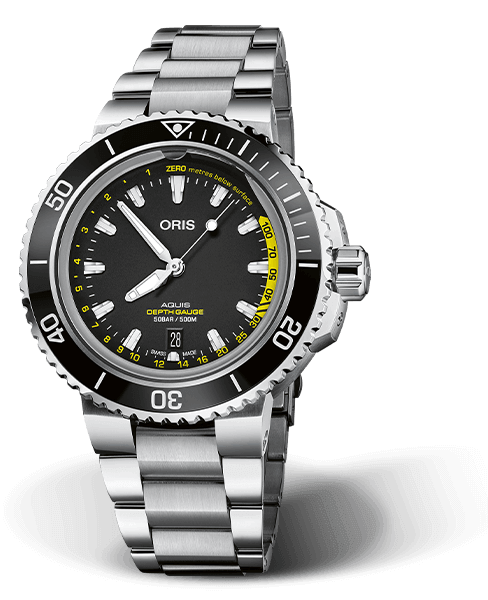 AQUIS DEPTH GAUGE
 45.80 MM
 STAINLESS STEEL