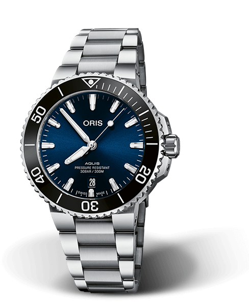AQUIS DATE
 41.50 MM
 STAINLESS STEEL