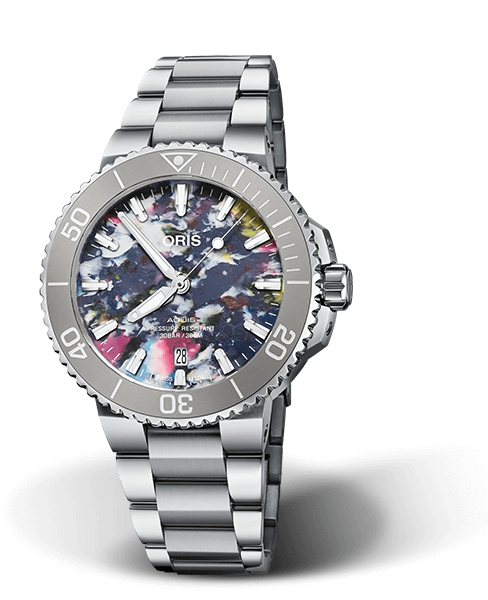 AQUIS DATE
 41.50 MM
 STAINLESS STEEL