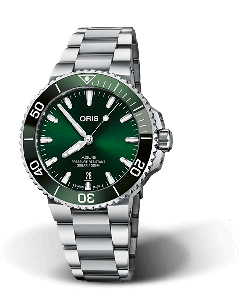 AQUIS DATE
 41.50 MM
 STAINLESS STEEL