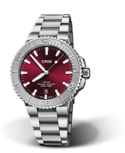 AQUIS DATE RELIEF
 41.50 MM
 STAINLESS STEEL