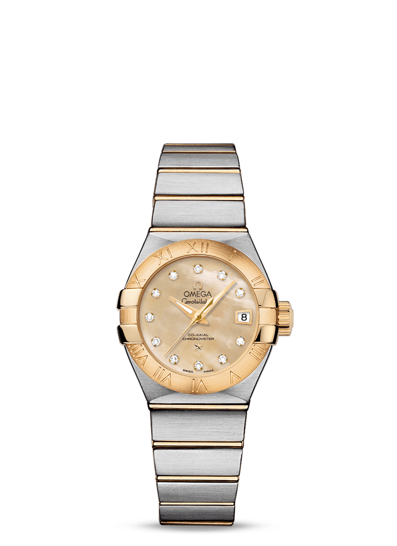 CONSTELLATION OMEGA CO-AXIAL 27 MM
 
 Steel - yellow gold on Steel - yellow gold