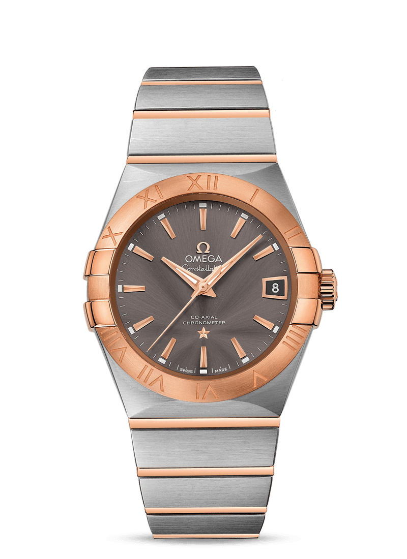 CONSTELLATION OMEGA CO-AXIAL 38 MM
 
 Steel - red gold on Steel - red gold