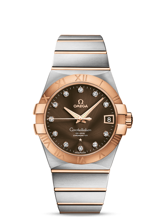 CONSTELLATION OMEGA CO-AXIAL 38 MM
 
 Steel - red gold on Steel - red gold