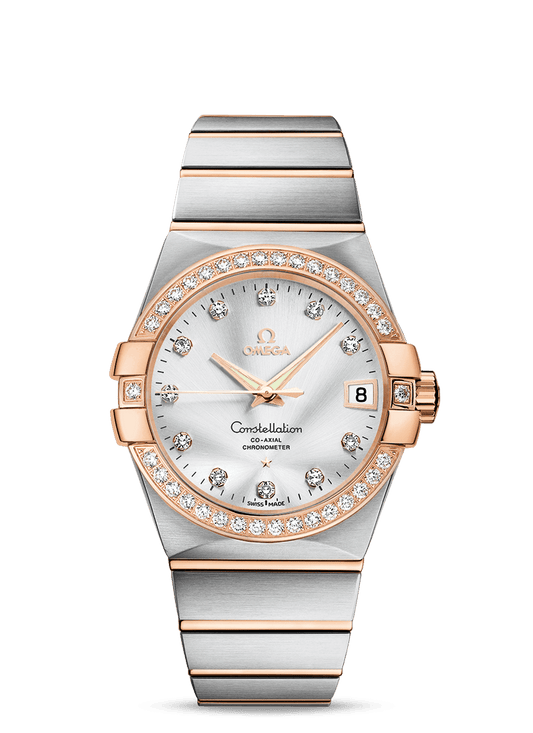 CONSTELLATION OMEGA CO-AXIAL 38 MM
 
 Steel - red gold on Steel - red gold