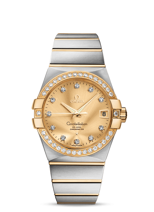 CONSTELLATION OMEGA CO-AXIAL 38 MM
 
 Steel - yellow gold on Steel - yellow gold