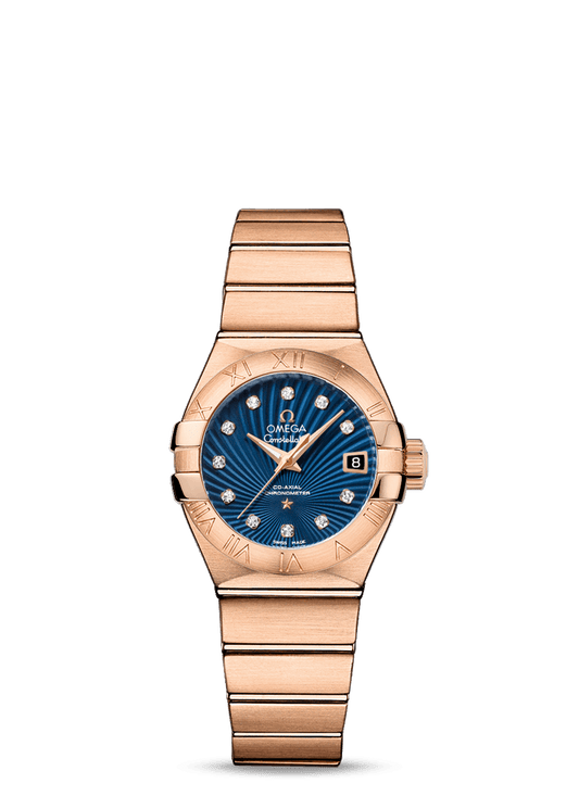 CONSTELLATION OMEGA CO-AXIAL 27 MM
 
 Red gold on red gold