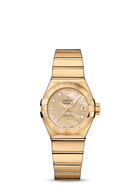 CONSTELLATION OMEGA CO-AXIAL 27 MM
 
 Yellow gold on yellow gold