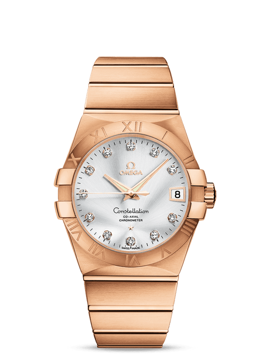 CONSTELLATION OMEGA CO-AXIAL 38 MM
 
 Red gold on red gold