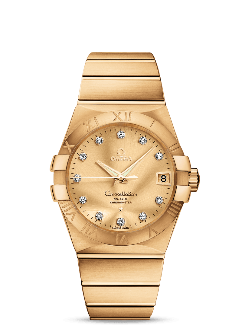 CONSTELLATION OMEGA CO-AXIAL 38 MM
 
 Yellow gold on yellow gold