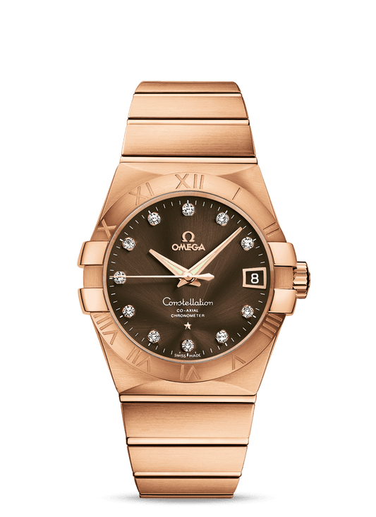 CONSTELLATION OMEGA CO-AXIAL 38 MM
 
 Red gold on red gold