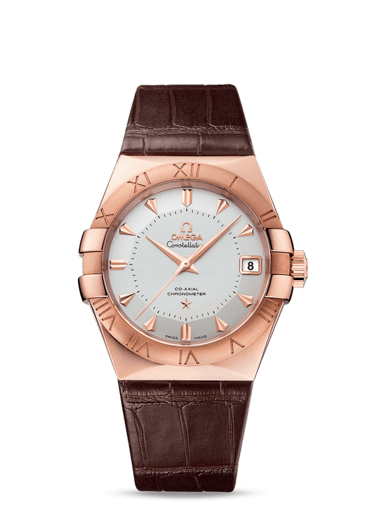 CONSTELLATION OMEGA CO-AXIAL 38 MM
 
 Sedna gold on leather strap