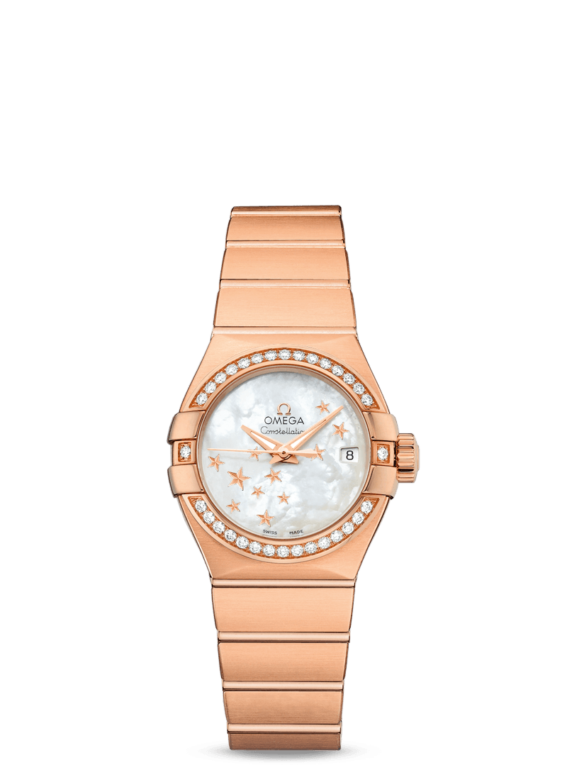 CONSTELLATION OMEGA CO-AXIAL 27 MM
 
 Red gold on red gold