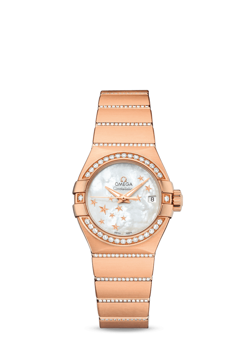 CONSTELLATION OMEGA CO-AXIAL 27 MM
 
 Red gold on red gold