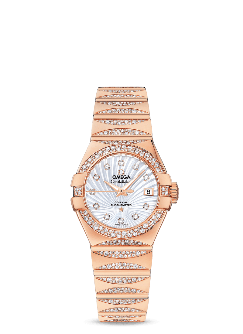 CONSTELLATION OMEGA CO-AXIAL 27 MM
 
 Red gold on red gold