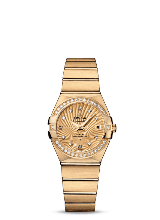 CONSTELLATION OMEGA CO-AXIAL 27 MM
 
 Yellow gold on yellow gold