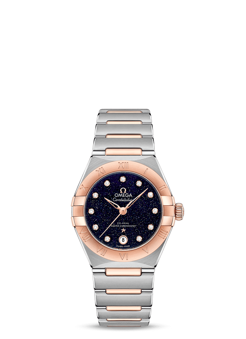 Steel ‑ Sedna™ Gold on Steel ‑ Sedna™ Gold
 Constellation Manhattan
 Omega Co‑Axial Master Chronometer 29 mm