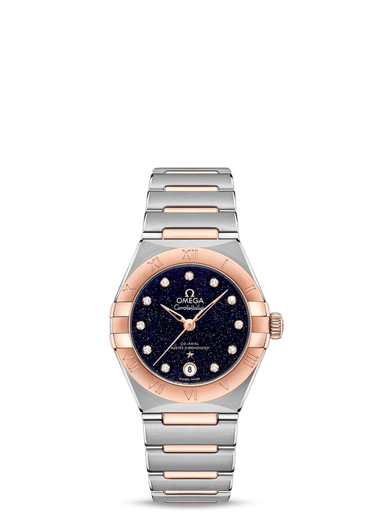 Steel ‑ Sedna™ Gold on Steel ‑ Sedna™ Gold
 Constellation Manhattan
 Omega Co‑Axial Master Chronometer 29 mm
