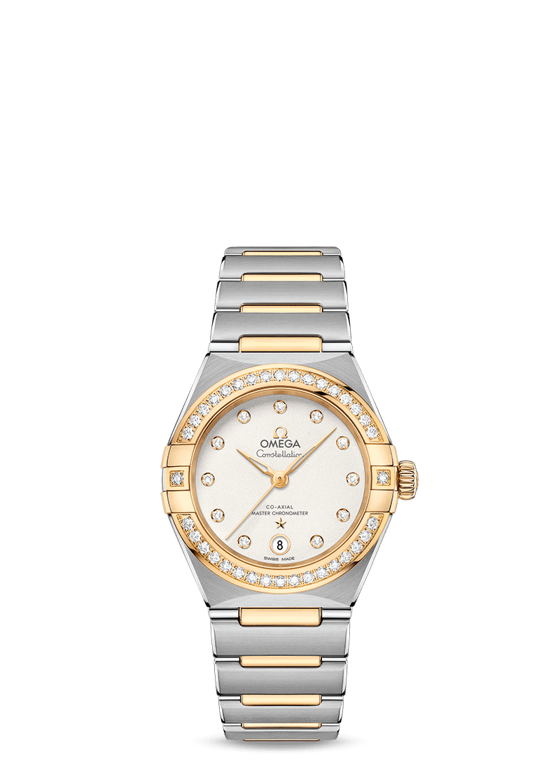 Steel ‑ yellow gold on Steel ‑ yellow gold Constellation Manhattan Omega Co‑Axial Master Chronometer 29 mm