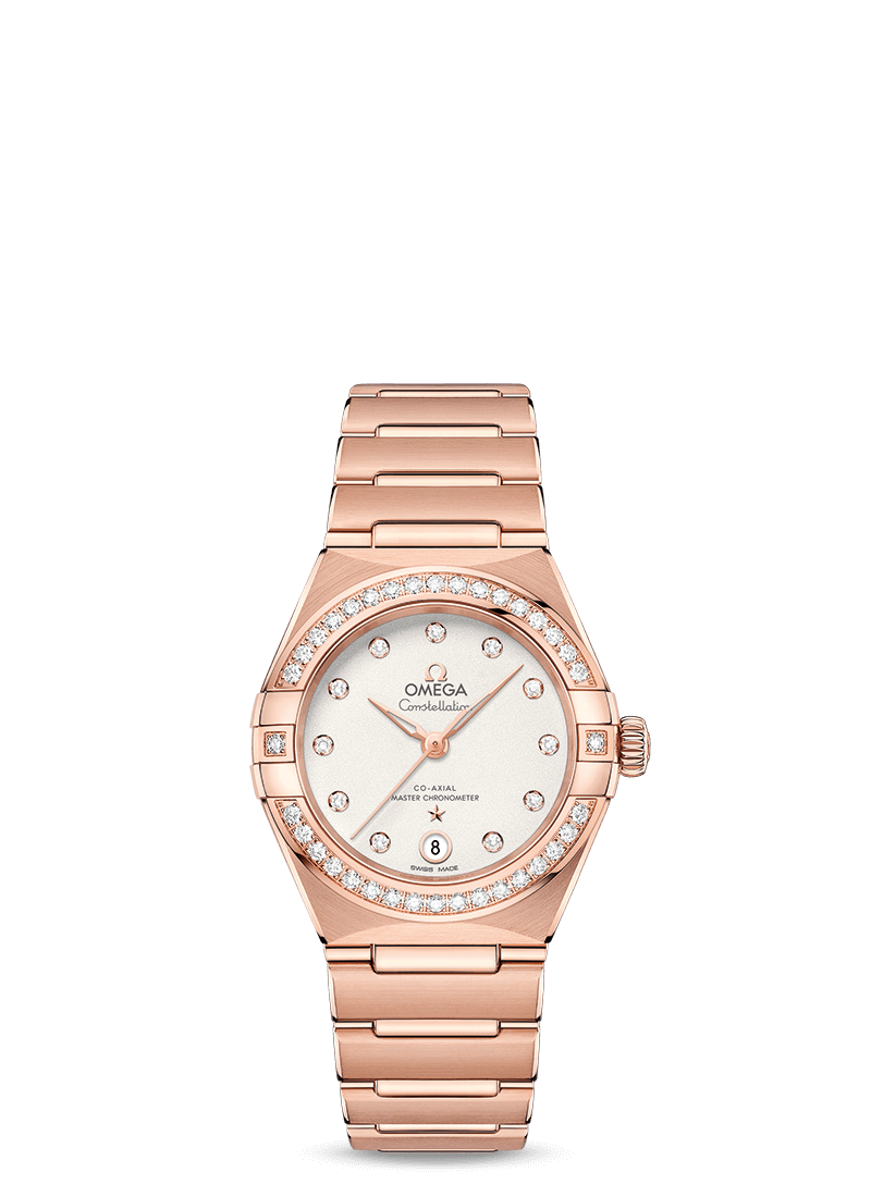Sedna™ gold on Sedna™ gold
 Constellation Manhattan
 Omega Co‑Axial Master Chronometer 29 mm