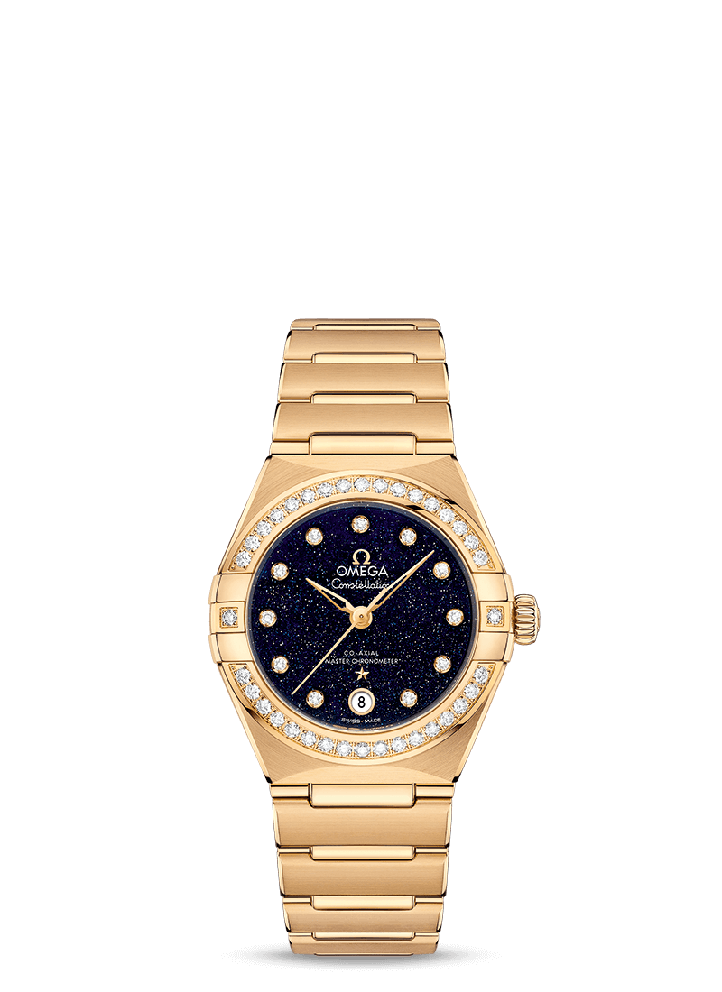 Yellow gold on yellow gold
 Constellation Manhattan
 Omega Co‑Axial Master Chronometer 29 mm