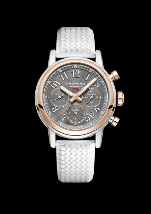 MILLE MIGLIA CLASSIC CHRONOGRAPH
 18K ROSE GOLD AND STAINLESS STEEL