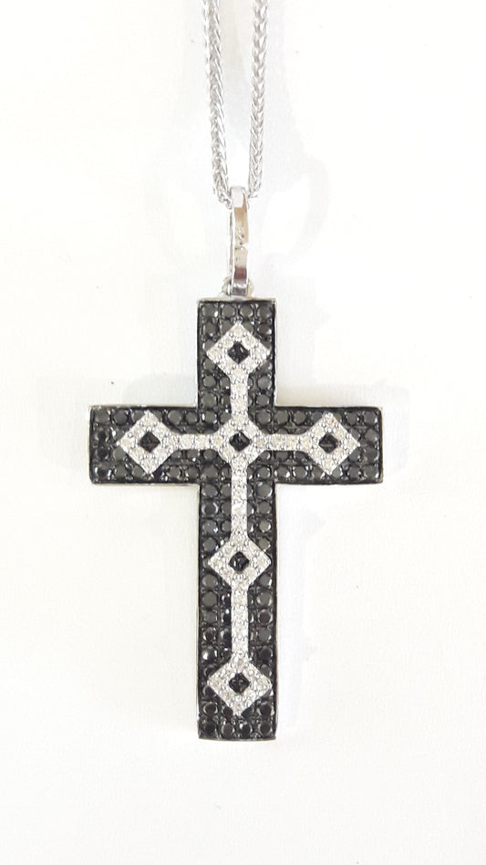Cross Pendant with Diamonds