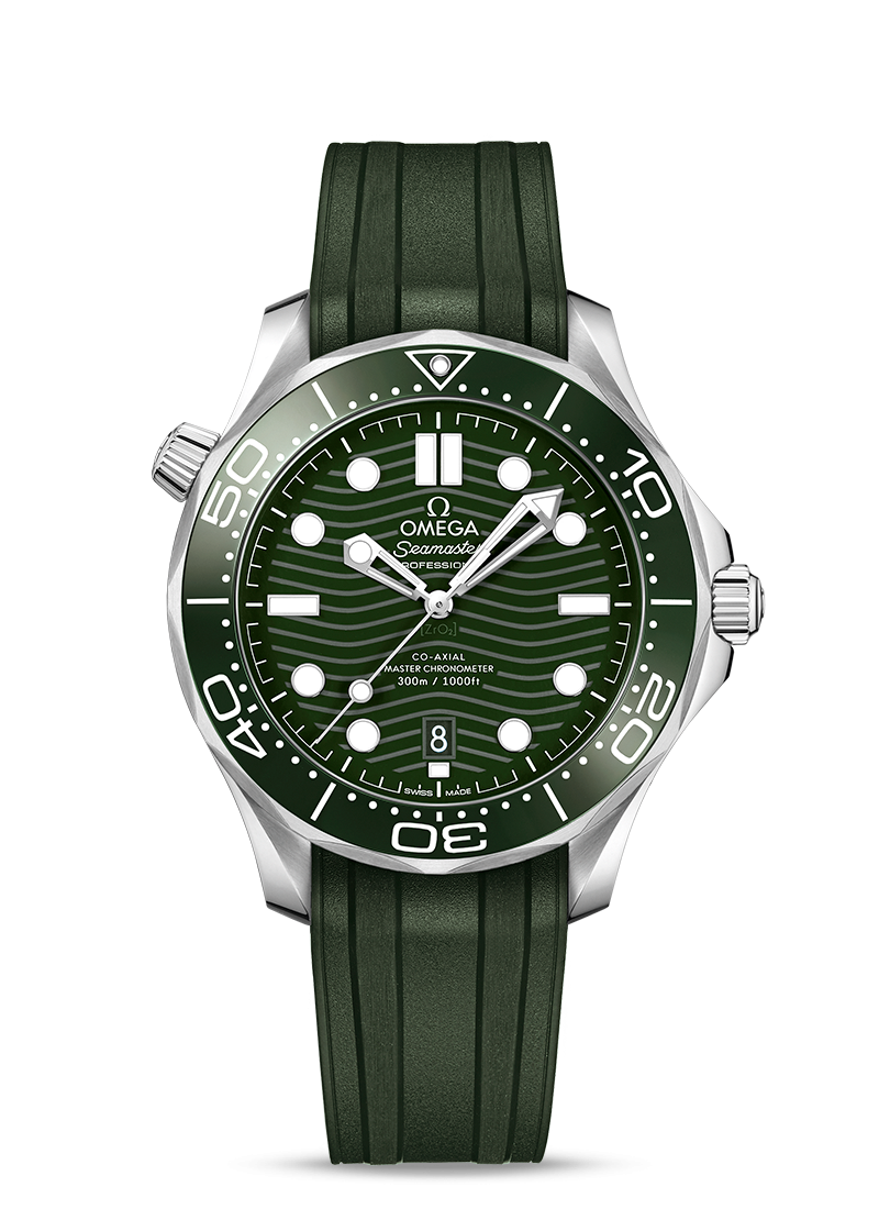DIVER 300M
CO‑AXIAL MASTER CHRONOMETER 42 MM
Steel on rubber strap