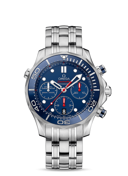 DIVER 300 M CO-AXIAL CHRONOGRAPH 41.5 MM
 
 Steel on steel