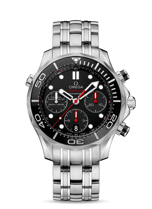 DIVER 300 M CO-AXIAL CHRONOGRAPH 44 MM
 
 Steel on steel