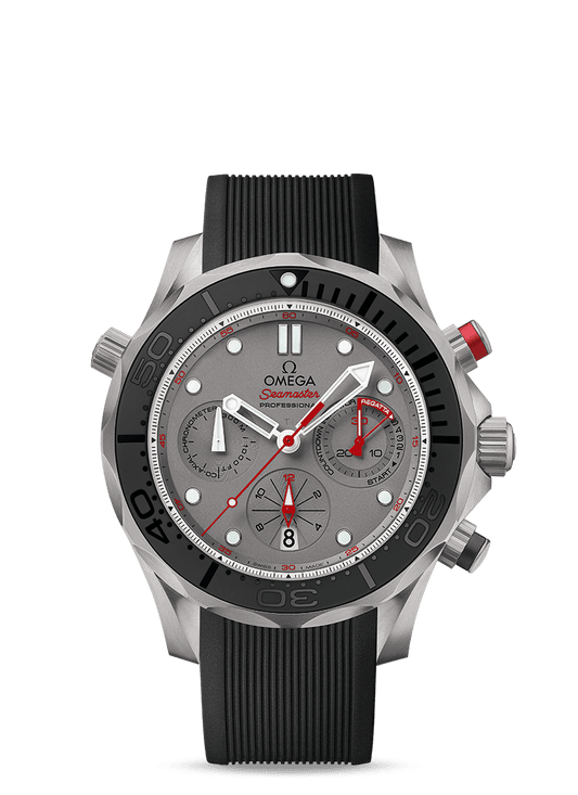 DIVER 300 M CO-AXIAL CHRONOGRAPH 44 MM
 
 Titanium on rubber strap