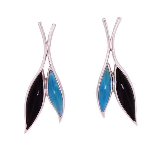 Beautiful Larimar Earring in Sterling Silver